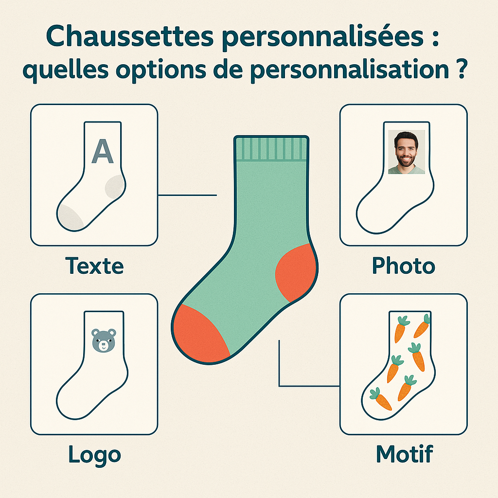 Chaussettes personnalisées : quelles options de personnalisation ?
