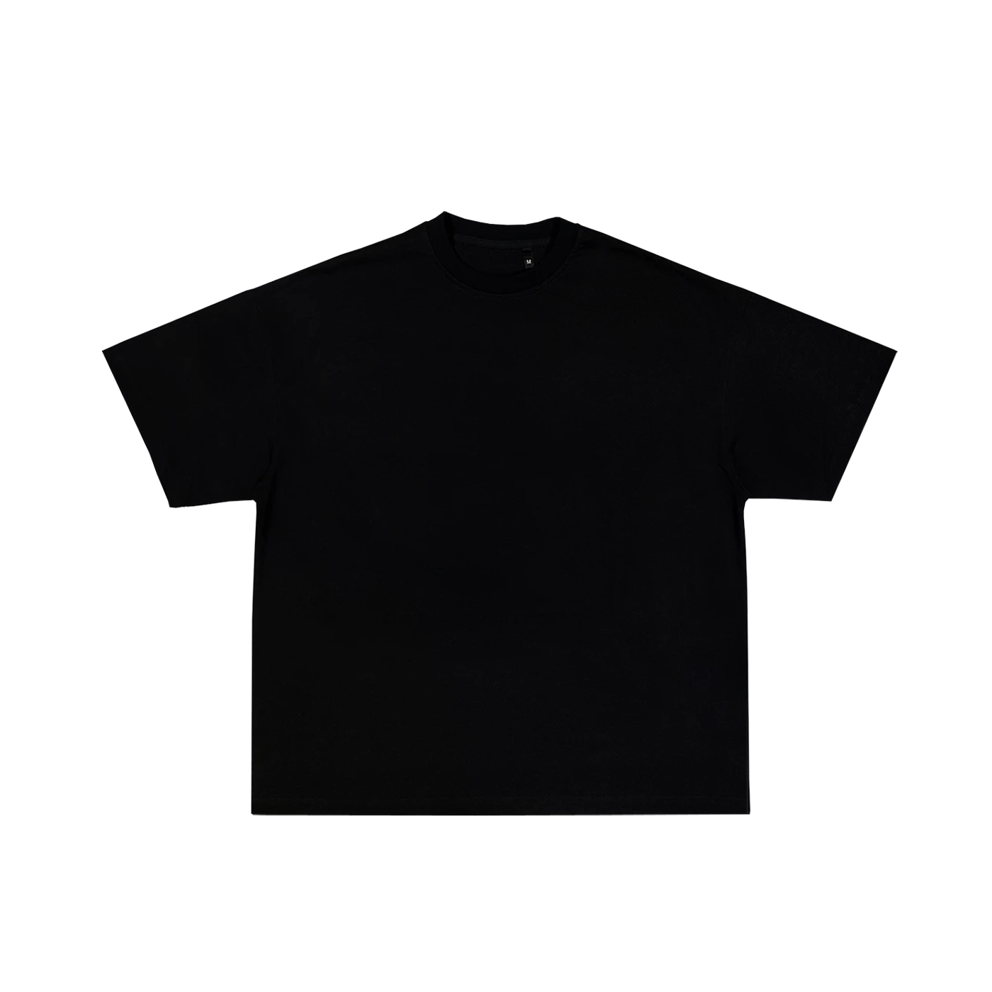 T-shirt noir basique à coupe standard pour personnalisation sur prynt.shop.