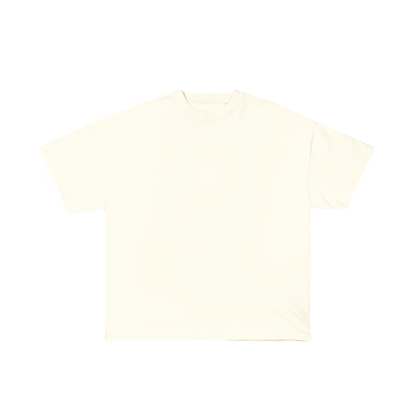 "T-shirt couleur crème à coupe classique, parfait pour la personnalisation sur prynt.shop."