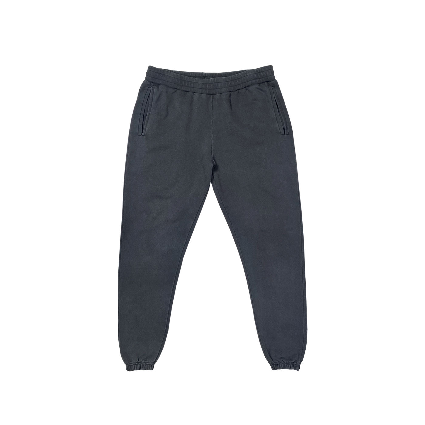 "Pantalon de survêtement noir avec taille élastiquée, idéal pour la relaxation et la personnalisation sur prynt.shop."
