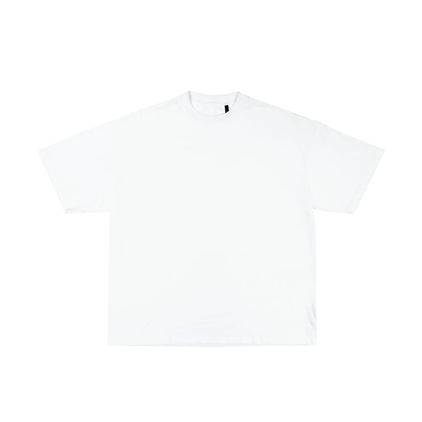 "T-shirt blanc classique à manches longues en coton, idéal pour personnalisation sur prynt.shop."