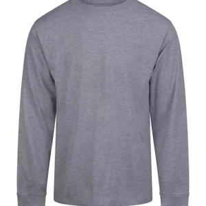 AWADIS - AT012HGRE - AWDis 180 long sleeve T - Heather Grey