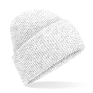 BEECHFIELD - B385RCLGY - Classic engineered deep-cuffed beanie - Cloud Grey