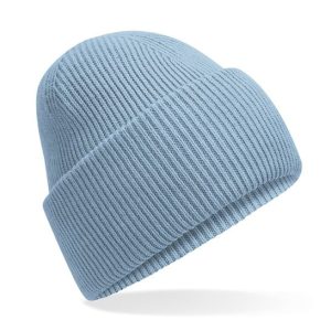 BEECHFIELD - B385RDUBL - Classic engineered deep-cuffed beanie - Dusty Blue