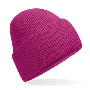 BEECHFIELD - B385RFEFU - Classic engineered deep-cuffed beanie - Festival Fuchsia