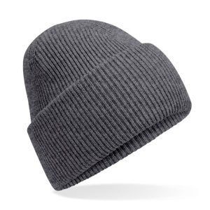 BEECHFIELD - B385RGRAN - Classic engineered deep-cuffed beanie - Granite