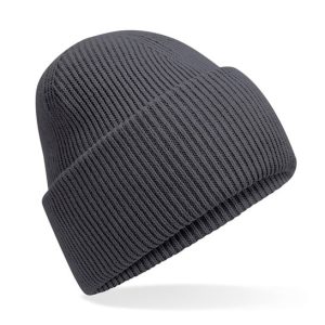 BEECHFIELD - B385RGRAP - Classic engineered deep-cuffed beanie - Graphite Grey