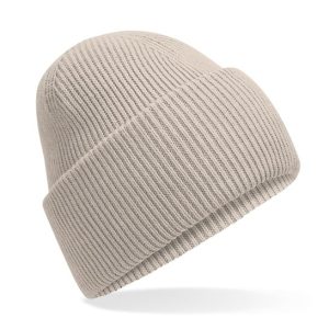 BEECHFIELD - B385RNSTO - Classic engineered deep-cuffed beanie - Natural Stone