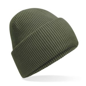 BEECHFIELD - B385ROLIV - Classic engineered deep-cuffed beanie - Olive Green
