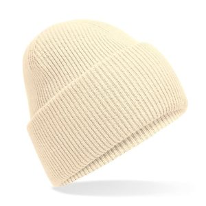 BEECHFIELD - B385RVANI - Classic engineered deep-cuffed beanie - Vanilla