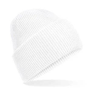 BEECHFIELD - B385RWHIT - Classic engineered deep-cuffed beanie - White