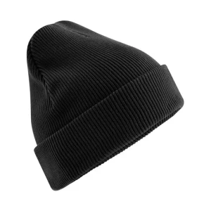 BEECHFIELD - B830NBLAC - Organic cotton original cuffed beanie - Black