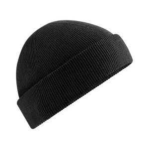 BEECHFIELD - B832NBLAC - Organic cotton fisherman beanie - Black