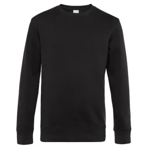 B&C - BA010BKPU - B&C KING Crew Neck - Black Pure