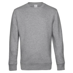B&C - BA010HGRE - B&C KING Crew Neck - Heather Grey