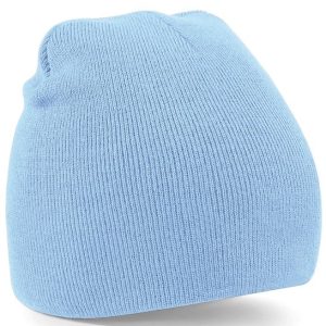 BEECHFIELD - BC044SKYY - Two-tone pull-on beanie - Sky Blue
