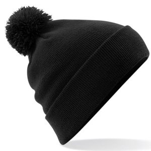 BEECHFIELD - BC426BLAC - Original pom pom beanie - Black