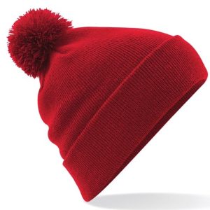 BEECHFIELD - BC426CRED - Original pom pom beanie - Classic Red