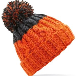 BEECHFIELD - BC437ORGG - Apres beanie - Orange/Graphite Grey