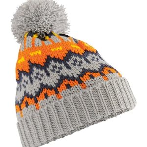 BEECHFIELD - BC528GGRE - Retro ski beanie - Glacier Grey
