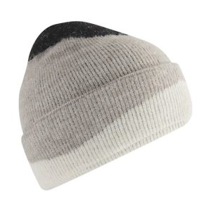BEECHFIELD - BC532BGSW - Soft wave beanie - Black/Light Grey/Soft White