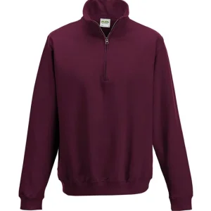 AWADIS - JH046BURG- Sophomore ¼ zip sweatshirt - Burgundy