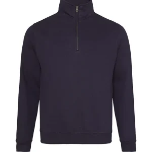 AWADIS - JH046NFNA- Sophomore ¼ zip sweatshirt - New French Navy