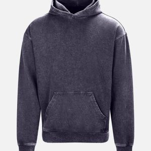 AWADIS - JH180WGRY- Vintage washed hoodie - Washed Grey