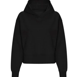 AWADIS - JH305DPBK- Women’s relaxed hoodie - Deep Black